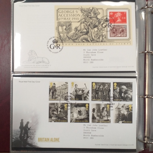 109 - Green cover album containing 39 superb condition GB FDC's from 1996-1999.