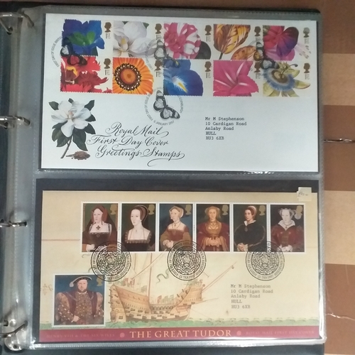 109 - Green cover album containing 39 superb condition GB FDC's from 1996-1999.