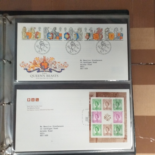 109 - Green cover album containing 39 superb condition GB FDC's from 1996-1999.