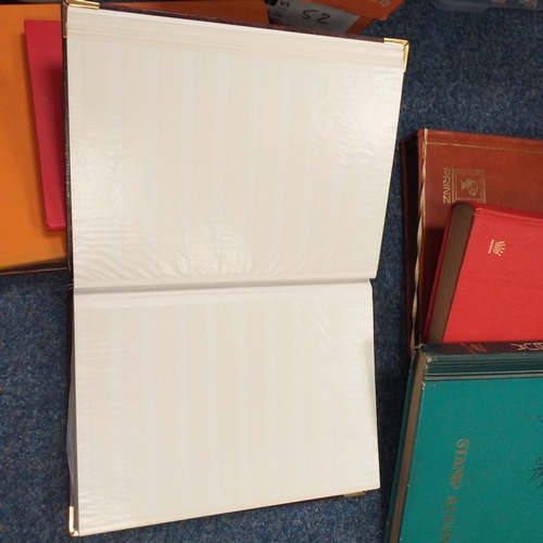 115 - 7 stock books (6 large) all in good condition, Will bold many 100's of stamps