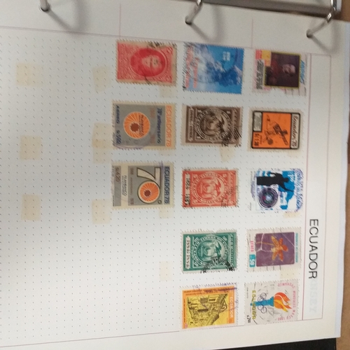 126 - South & Central American Countries collection in a 4 ring binder, mint used includes Bolivia, Domini... 