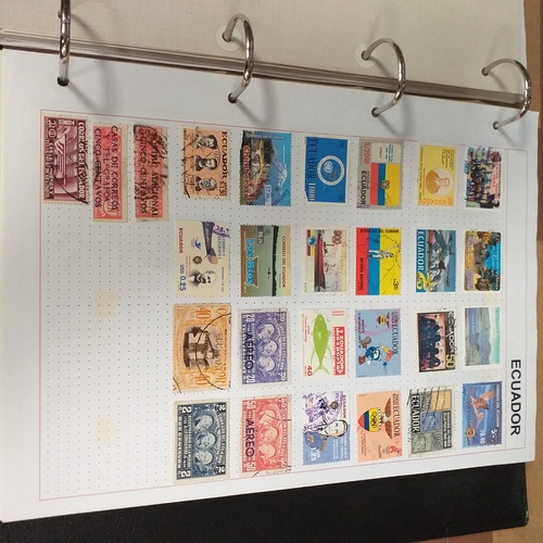 126 - South & Central American Countries collection in a 4 ring binder, mint used includes Bolivia, Domini... 