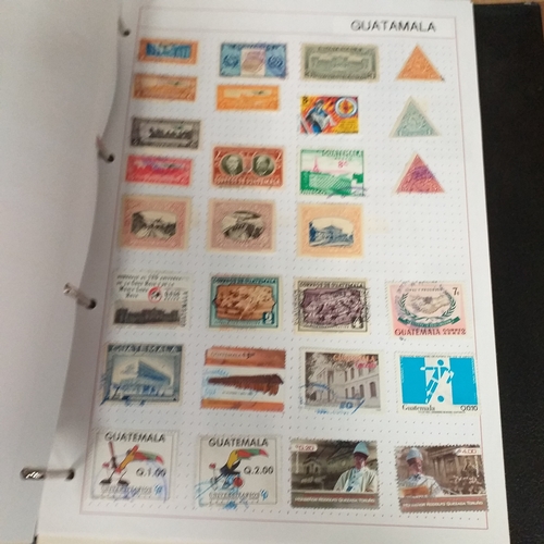 126 - South & Central American Countries collection in a 4 ring binder, mint used includes Bolivia, Domini... 