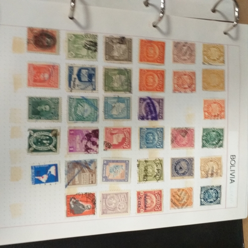 126 - South & Central American Countries collection in a 4 ring binder, mint used includes Bolivia, Domini... 