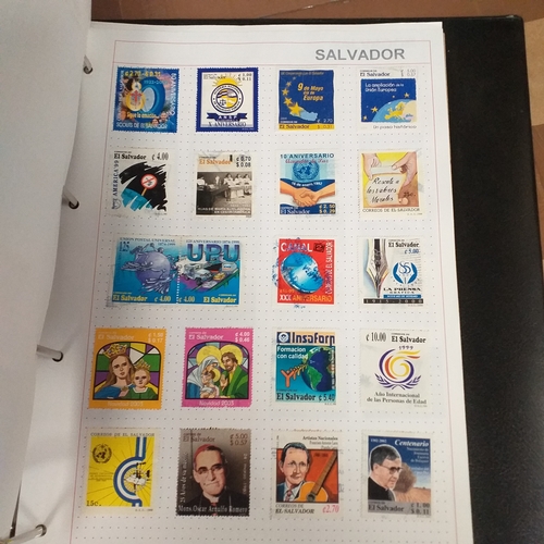 126 - South & Central American Countries collection in a 4 ring binder, mint used includes Bolivia, Domini... 