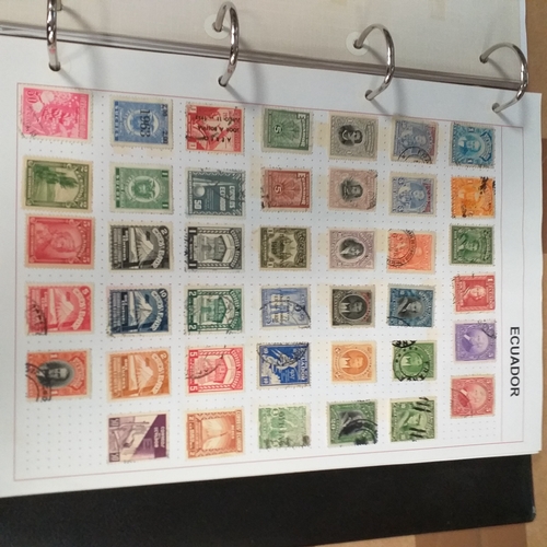 126 - South & Central American Countries collection in a 4 ring binder, mint used includes Bolivia, Domini... 