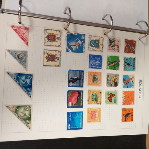 126 - South & Central American Countries collection in a 4 ring binder, mint used includes Bolivia, Domini... 