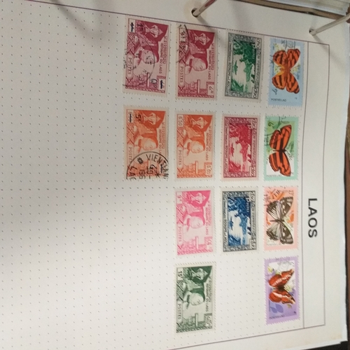 127 - Central & South East Asia Countries in a 4 ring binder, includes Azerbaijan, Cambodia / Kampuchia, K... 