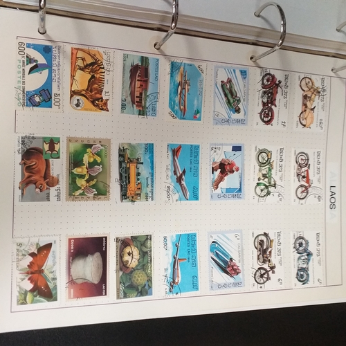 127 - Central & South East Asia Countries in a 4 ring binder, includes Azerbaijan, Cambodia / Kampuchia, K... 