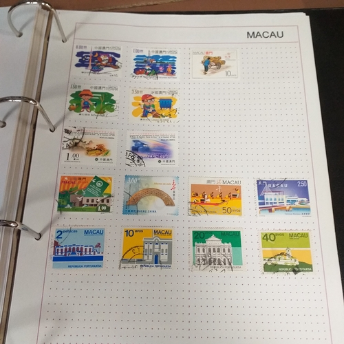 127 - Central & South East Asia Countries in a 4 ring binder, includes Azerbaijan, Cambodia / Kampuchia, K... 