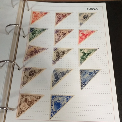 127 - Central & South East Asia Countries in a 4 ring binder, includes Azerbaijan, Cambodia / Kampuchia, K... 