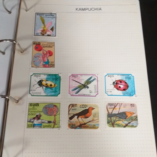 127 - Central & South East Asia Countries in a 4 ring binder, includes Azerbaijan, Cambodia / Kampuchia, K... 