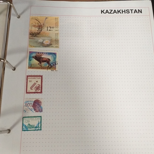 127 - Central & South East Asia Countries in a 4 ring binder, includes Azerbaijan, Cambodia / Kampuchia, K... 