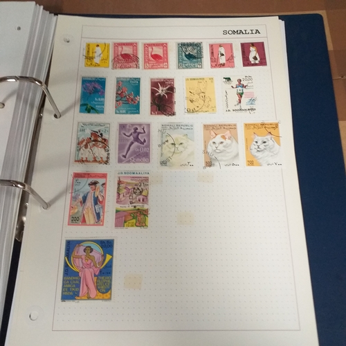 128 - African Countries in a 4 ring binder including Benin, Burkina Faso, Burundi, Congo, Equatorial Guine... 