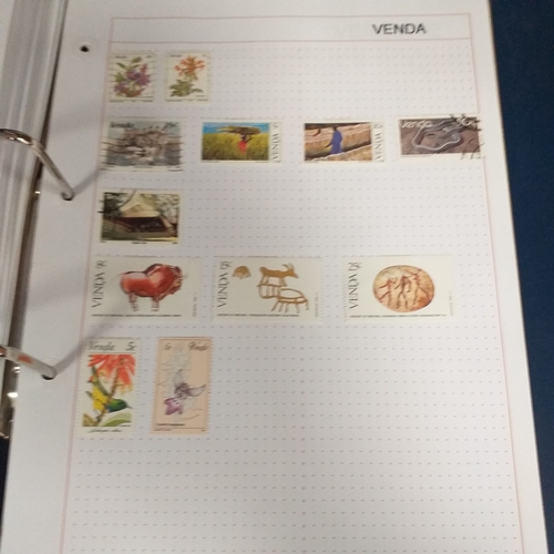 128 - African Countries in a 4 ring binder including Benin, Burkina Faso, Burundi, Congo, Equatorial Guine... 