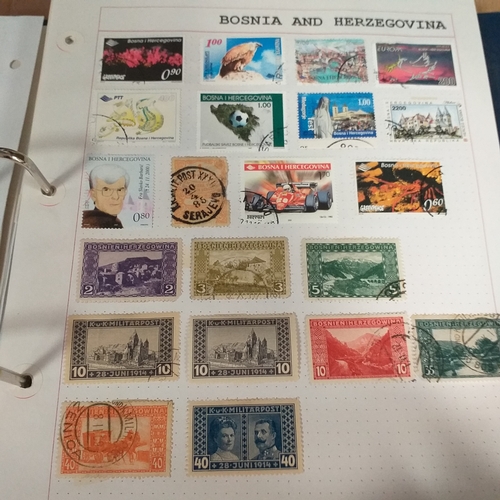 129 - European Countries in a 4 ring binder includes Armenia, Aland, Belarus, Bosnia and Herzegovina, Croa... 