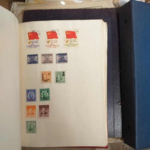 40 - Glory box, Stamps in tins, packets, old albums including GB FDC collection in Royal Mail album (1960... 