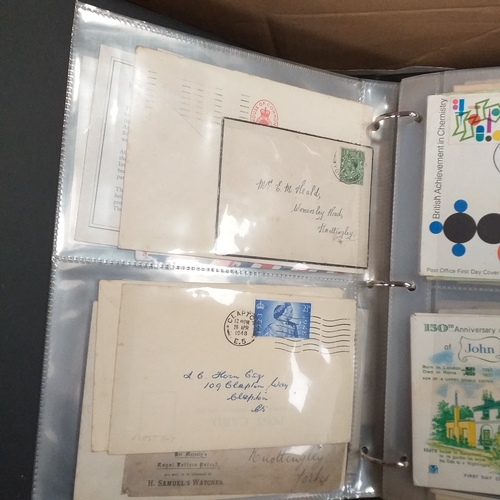 40 - Glory box, Stamps in tins, packets, old albums including GB FDC collection in Royal Mail album (1960... 