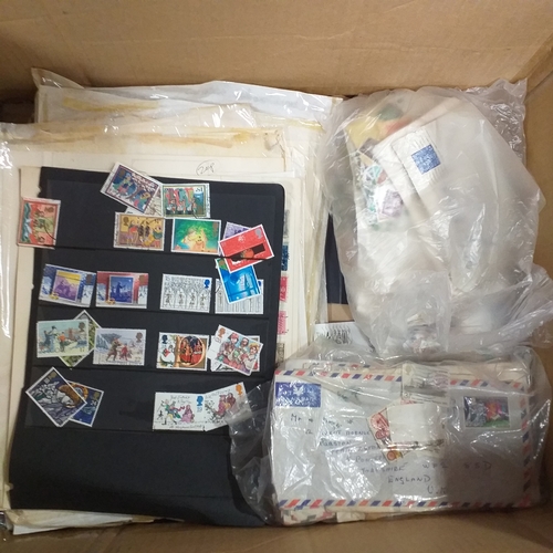 40 - Glory box, Stamps in tins, packets, old albums including GB FDC collection in Royal Mail album (1960... 