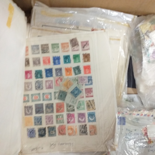 40 - Glory box, Stamps in tins, packets, old albums including GB FDC collection in Royal Mail album (1960... 