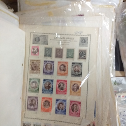 40 - Glory box, Stamps in tins, packets, old albums including GB FDC collection in Royal Mail album (1960... 