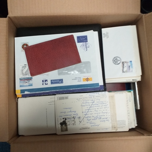 50 - Glory Box of albums and postal history/covers.