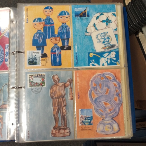 50 - Glory Box of albums and postal history/covers.