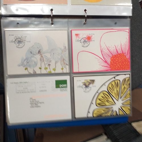 50 - Glory Box of albums and postal history/covers.