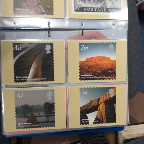 50 - Glory Box of albums and postal history/covers.