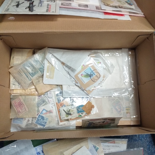 52 - Merrell Shoe Box' Small Glory box containing Postal History, FDC's etc.  Noted RAF 60th Anniv of RFC... 