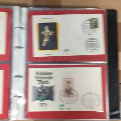 90 - Red First Day cover album with over 150 GERMANY First Day Covers in superb condition covering period... 