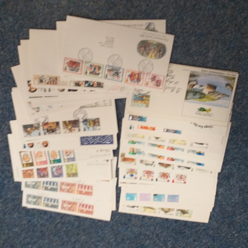 92 - Shoe box containing 69 GB FDC's in excellent condition, around 50% have special postmarks.