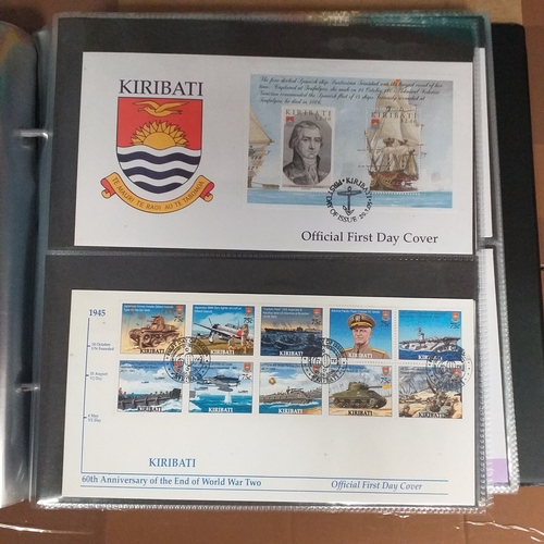 95 - Large Quality album and slipcase conatining a collection of 92 First Day Covers from Kiribati, some ... 