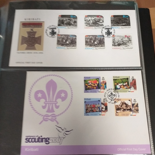 95 - Large Quality album and slipcase conatining a collection of 92 First Day Covers from Kiribati, some ... 