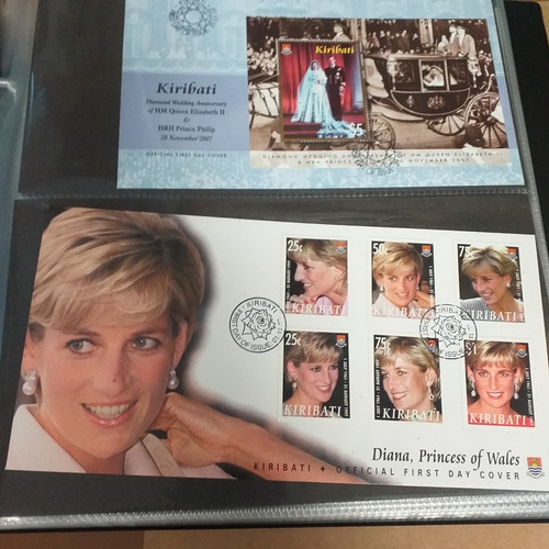 95 - Large Quality album and slipcase conatining a collection of 92 First Day Covers from Kiribati, some ... 