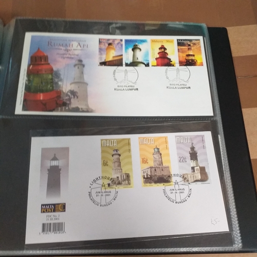 95 - Large Quality album and slipcase conatining a collection of 92 First Day Covers from Kiribati, some ... 