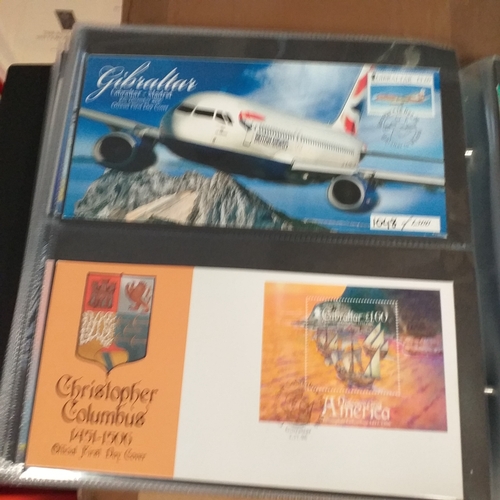 95 - Large Quality album and slipcase conatining a collection of 92 First Day Covers from Kiribati, some ... 