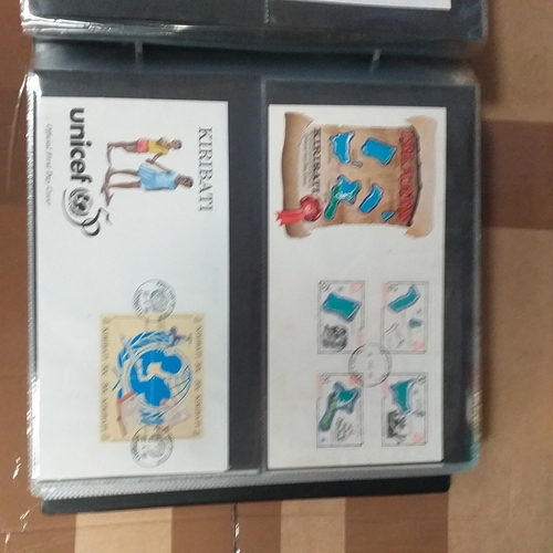 95 - Large Quality album and slipcase conatining a collection of 92 First Day Covers from Kiribati, some ... 