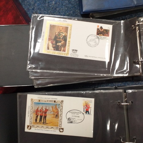 97 - 3 Small Cover Albums containing a superb and interesting selection of 100 Benham Silk covers featuri... 