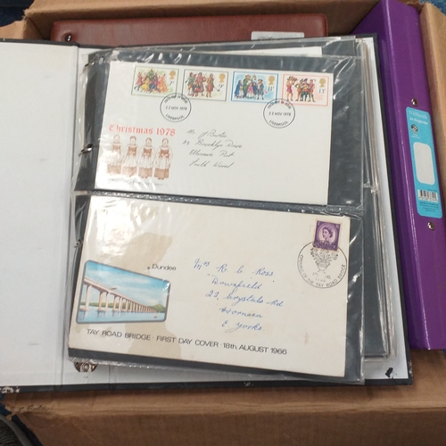 98 - Glory Box of post cards and postal history loose and in albums