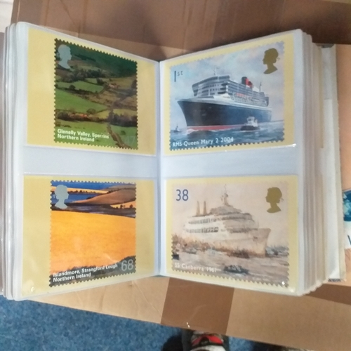 98 - Glory Box of post cards and postal history loose and in albums