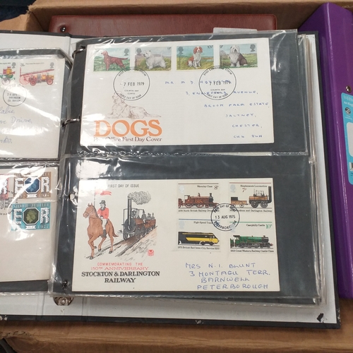 98 - Glory Box of post cards and postal history loose and in albums