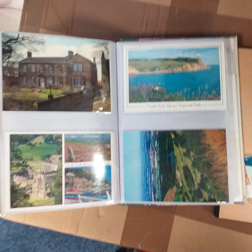 98 - Glory Box of post cards and postal history loose and in albums