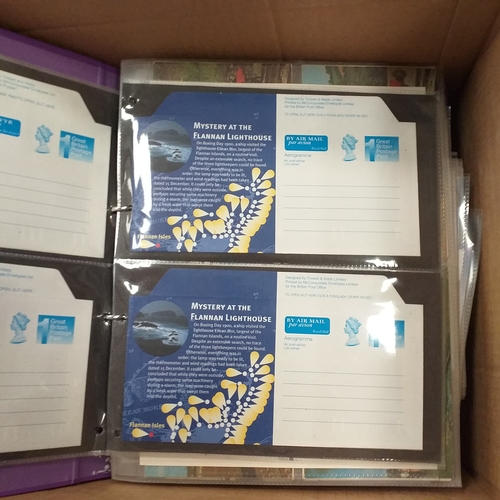 98 - Glory Box of post cards and postal history loose and in albums