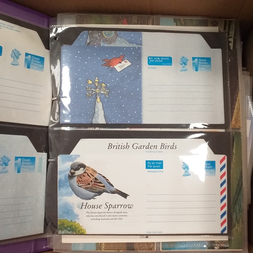 98 - Glory Box of post cards and postal history loose and in albums