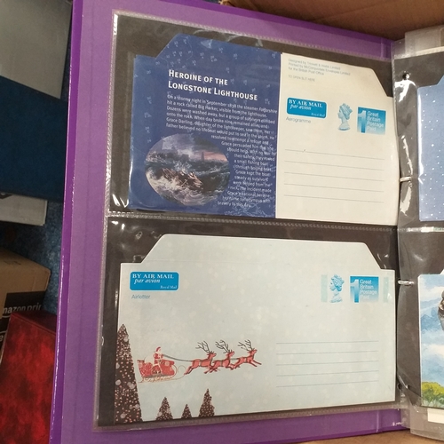 98 - Glory Box of post cards and postal history loose and in albums