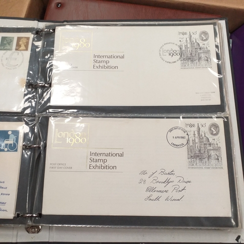 98 - Glory Box of post cards and postal history loose and in albums
