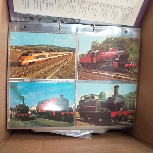 98 - Glory Box of post cards and postal history loose and in albums