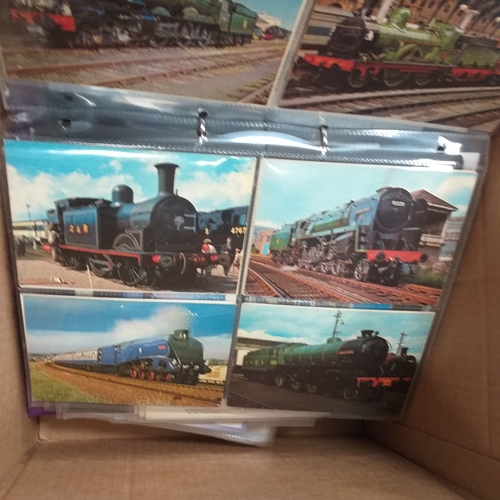 98 - Glory Box of post cards and postal history loose and in albums