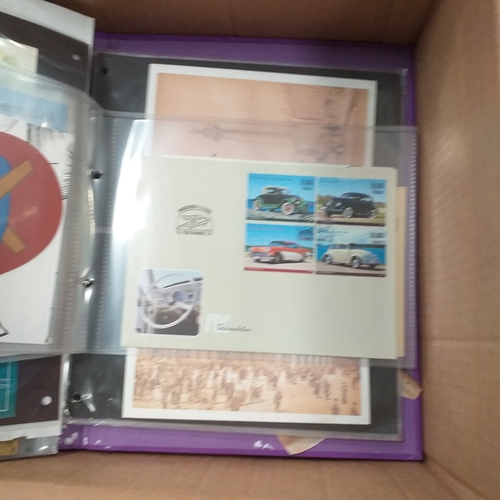 98 - Glory Box of post cards and postal history loose and in albums